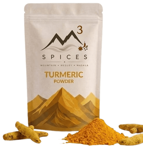 M3 Spices turmeric powder pack